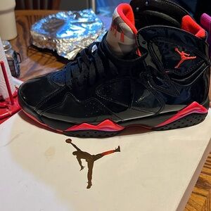 Black pink and purple Nike Jordan 9 RETRO